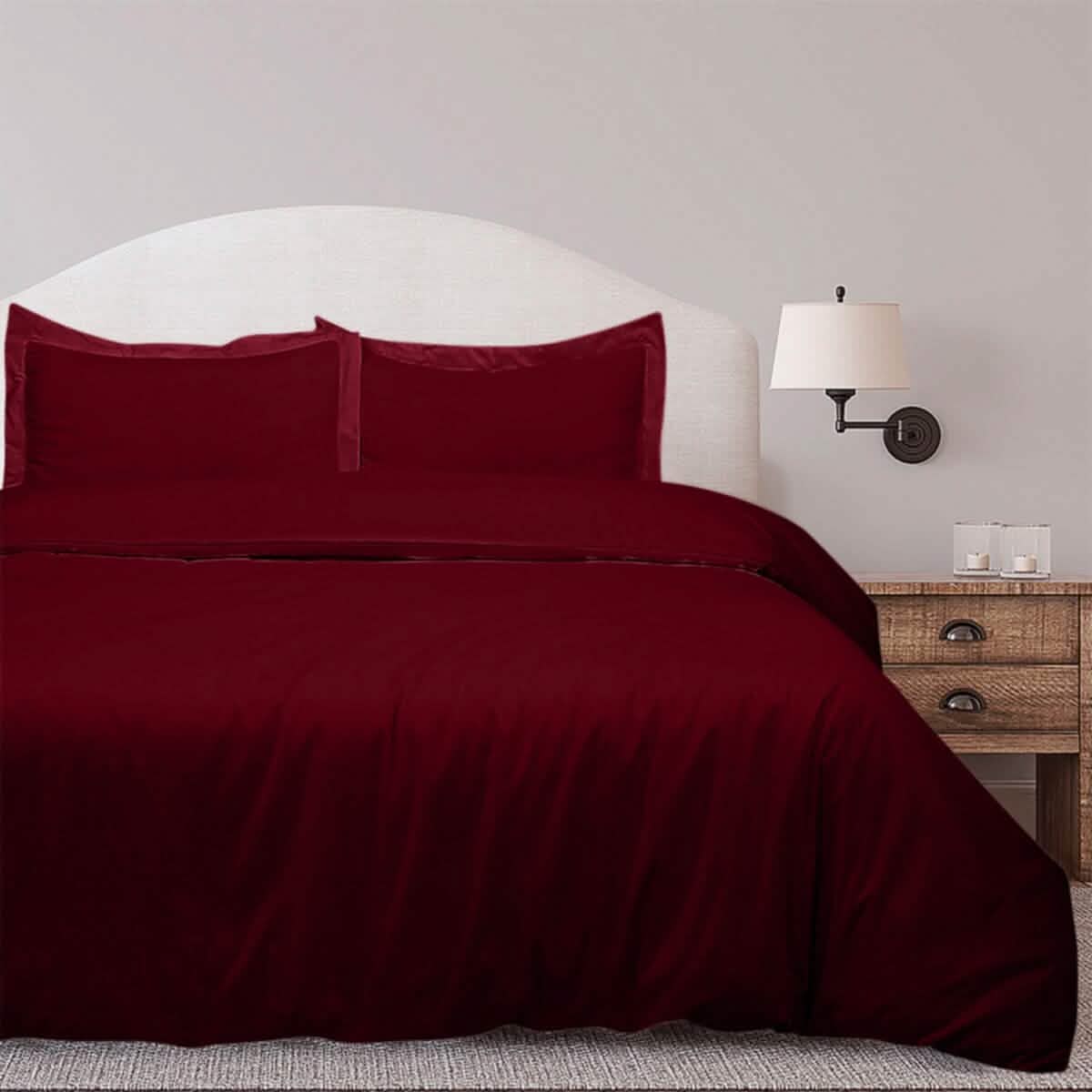 3-Piece Set: Royal Linens Double Brushed Full Duvet Covers With Zipper Closure DailySale