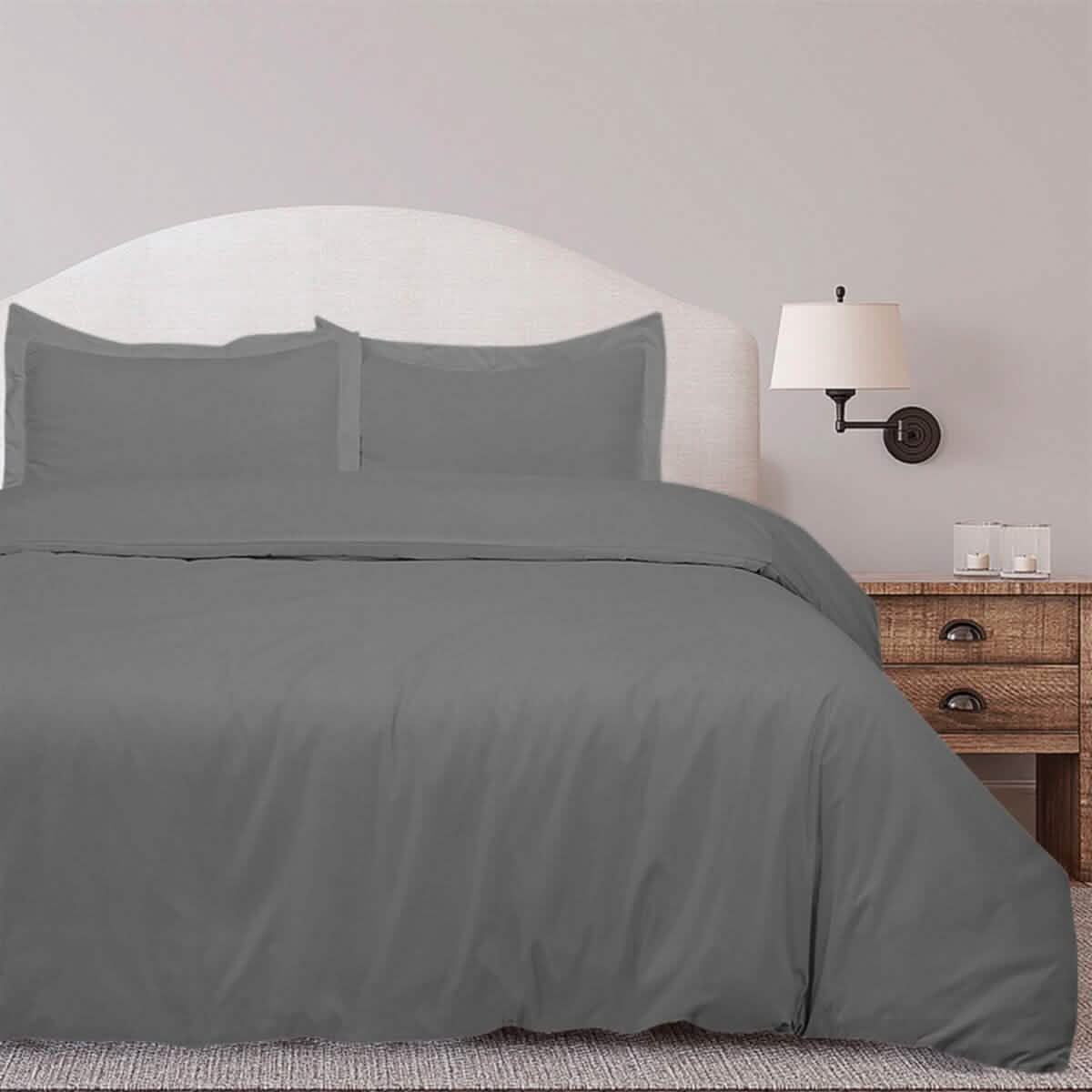 3-Piece Set: Royal Linens Double Brushed Full Duvet Covers With Zipper Closure DailySale