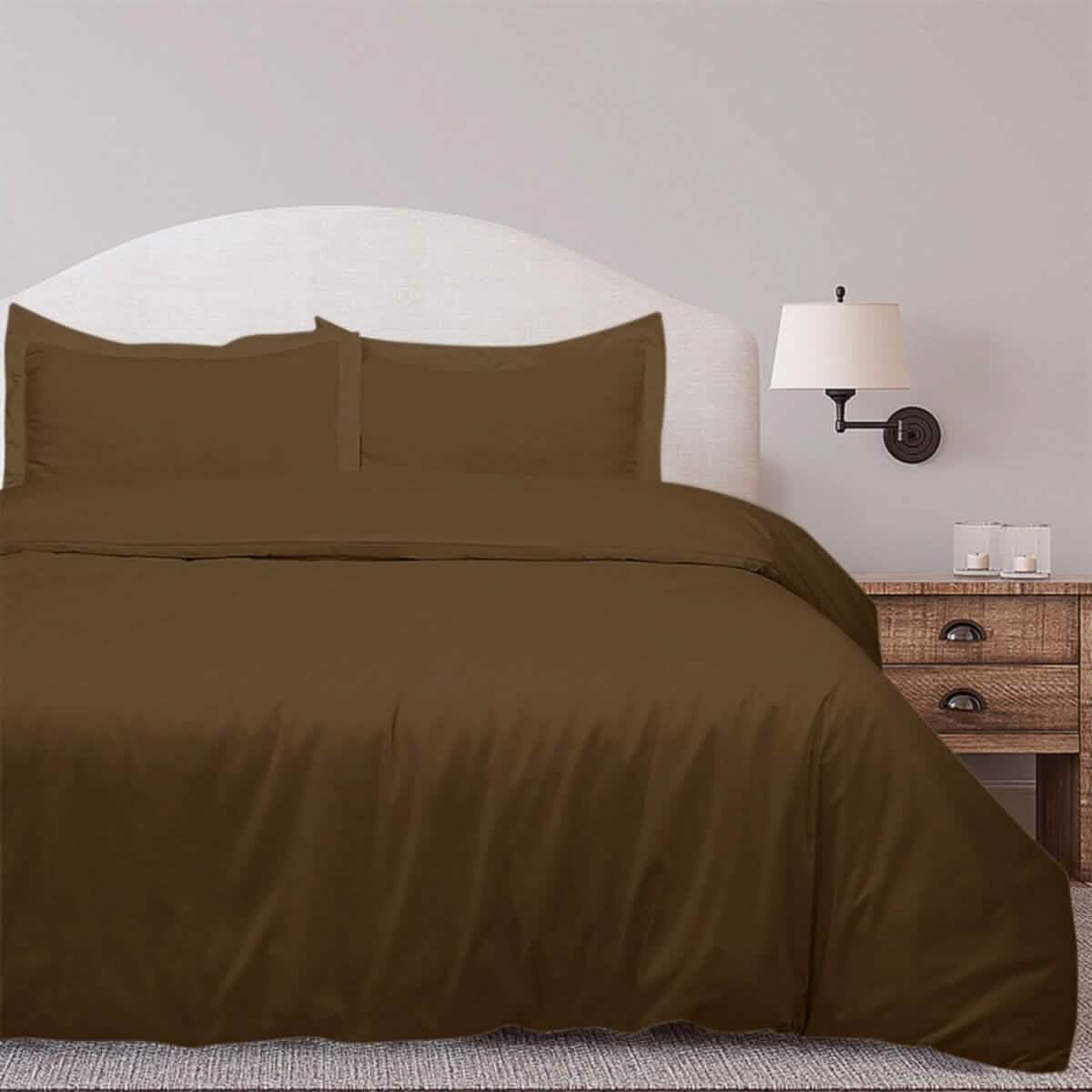3-Piece Set: Royal Linens Double Brushed Full Duvet Covers With Zipper Closure DailySale