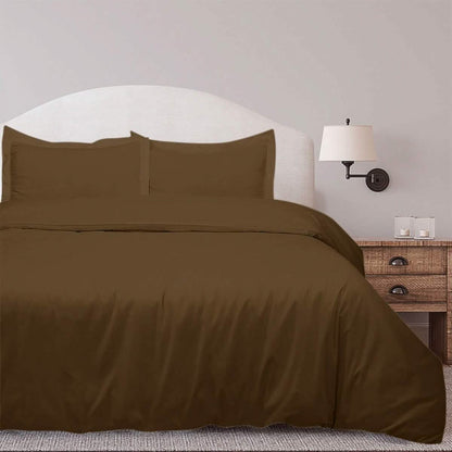 3-Piece Set: Royal Linens Double Brushed Full Duvet Covers With Zipper Closure DailySale