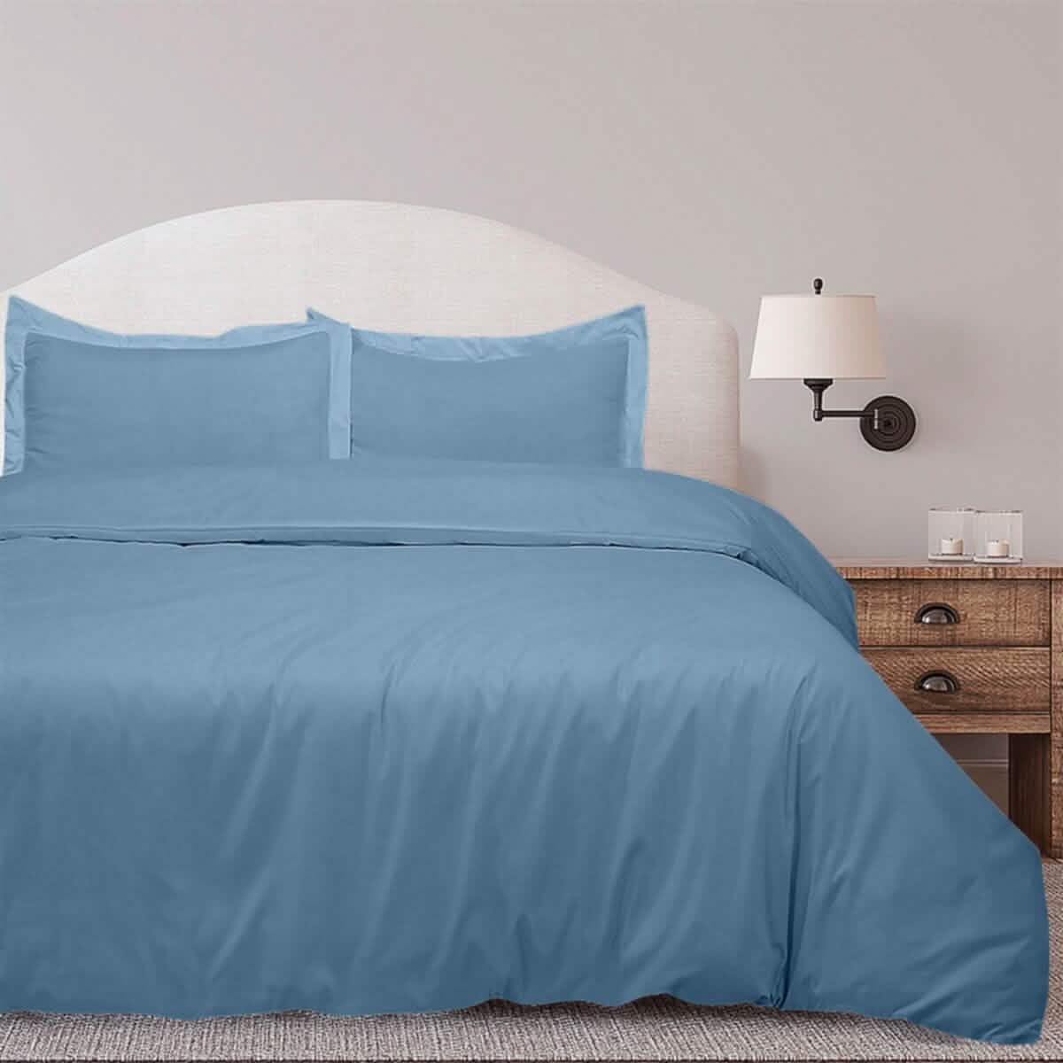 3-Piece Set: Royal Linens Double Brushed Full Duvet Covers With Zipper Closure DailySale