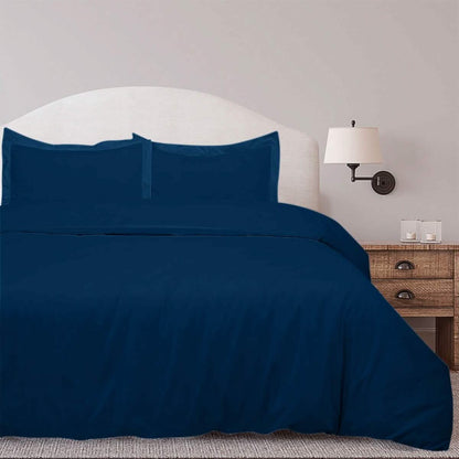 3-Piece Set: Royal Linens Double Brushed Full Duvet Covers With Zipper Closure DailySale