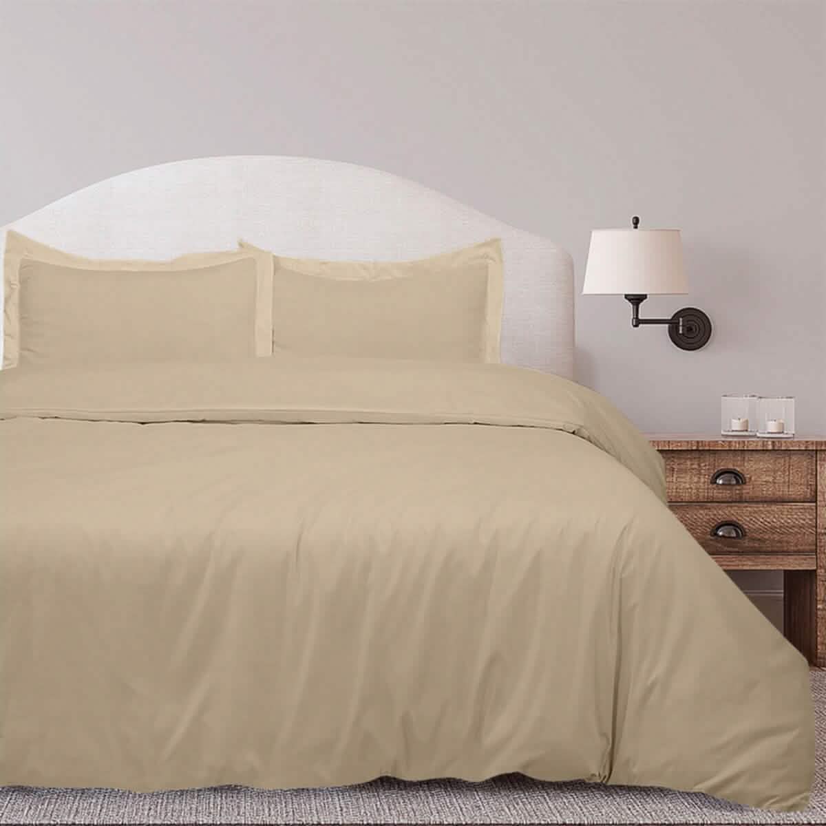 3-Piece Set: Royal Linens Double Brushed Full Duvet Covers With Zipper Closure DailySale