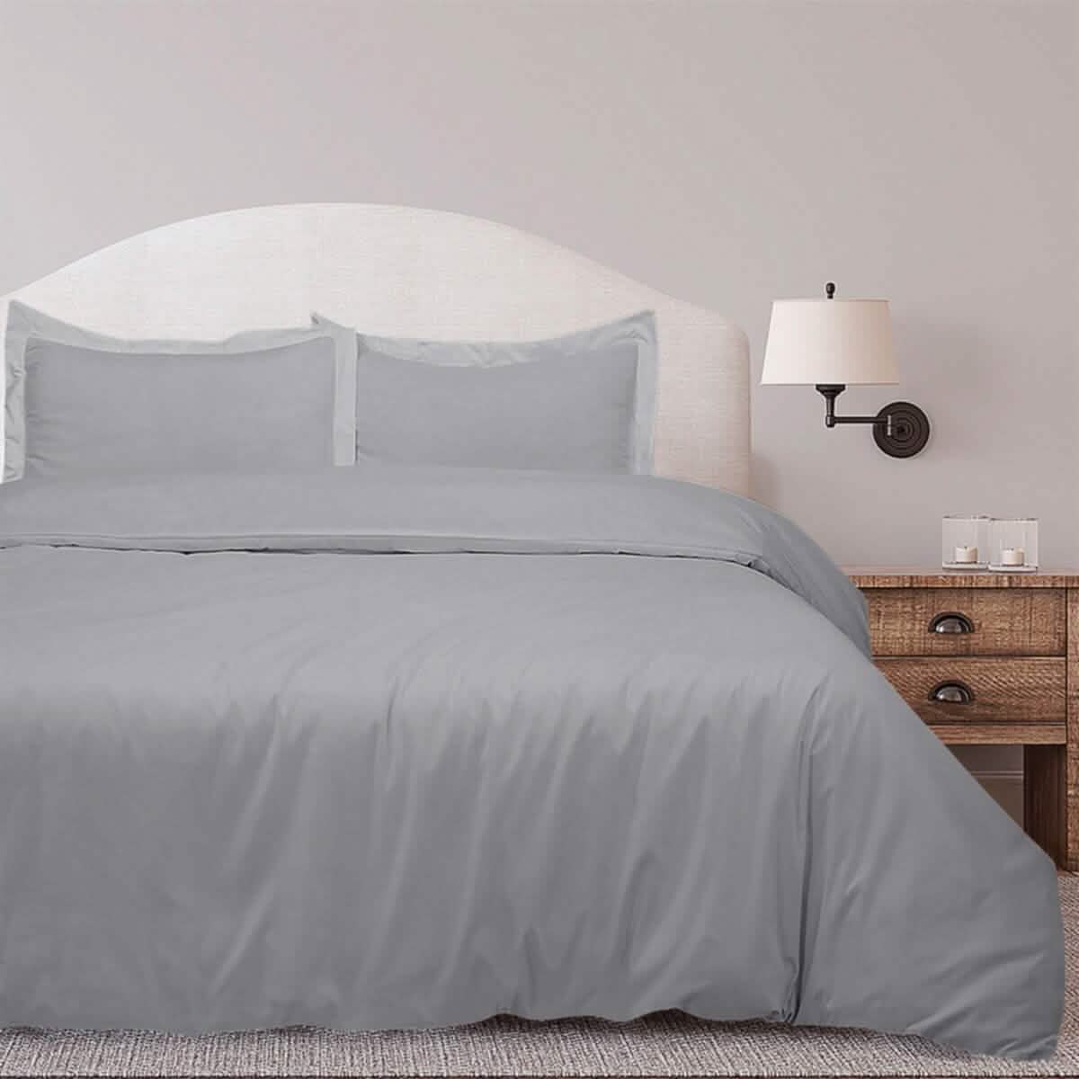 3-Piece Set: Royal Linens Double Brushed Full Duvet Covers With Zipper Closure DailySale