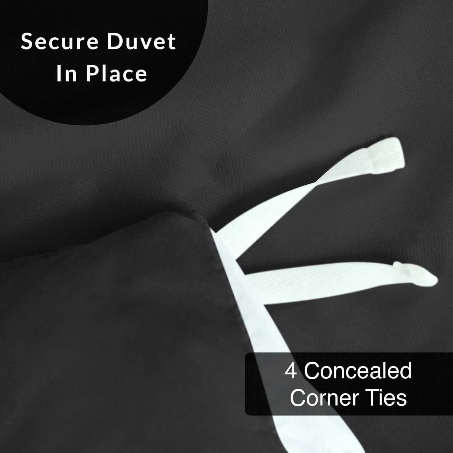 3-Piece Set: Royale Double Brushed Duvet Covers Set With Button Closure & Corner Ties DailySale