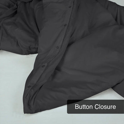 3-Piece Set: Royale Double Brushed Duvet Covers Set With Button Closure & Corner Ties DailySale