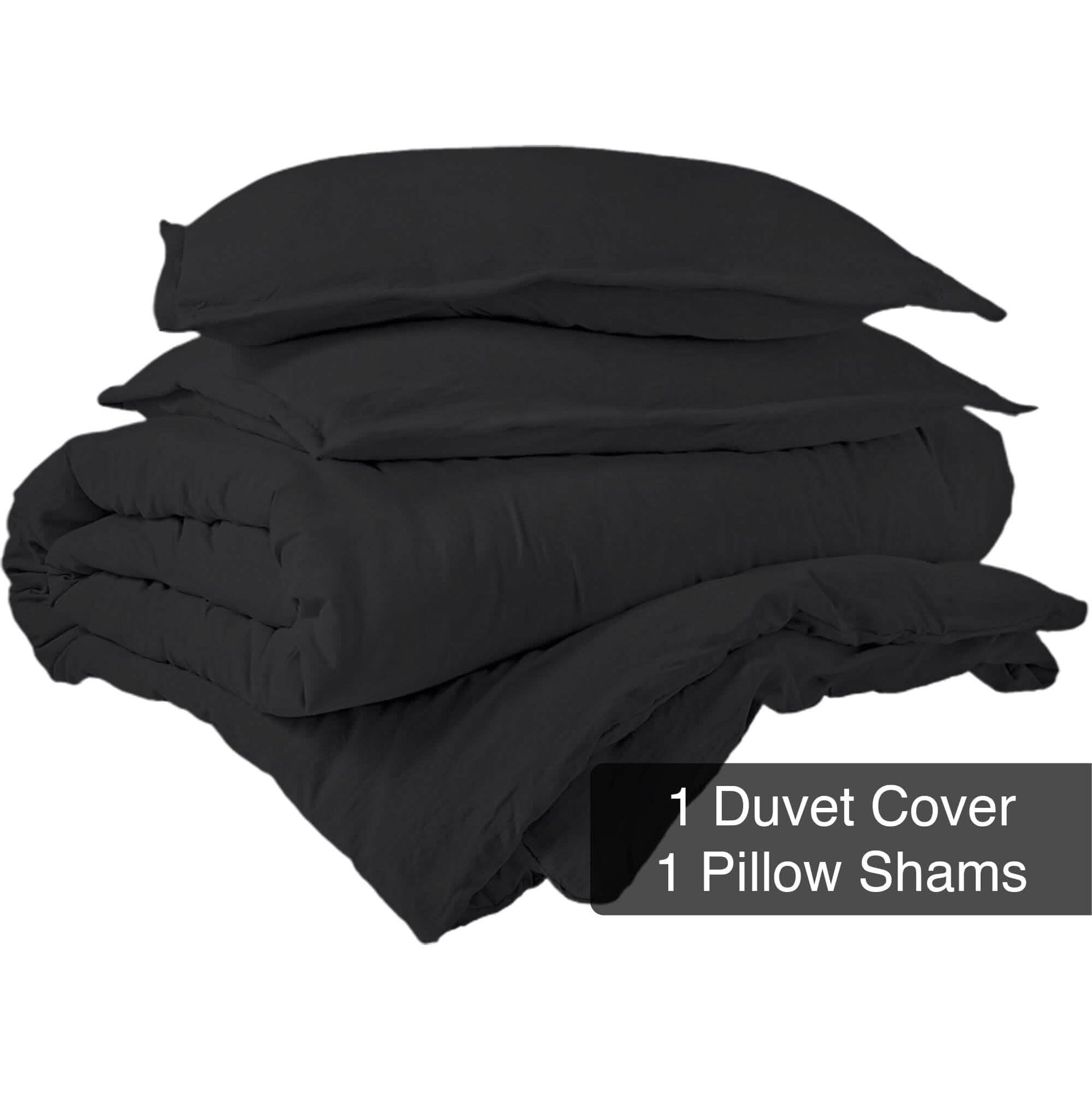 3-Piece Set: Royale Double Brushed Duvet Covers Set With Button Closure & Corner Ties DailySale