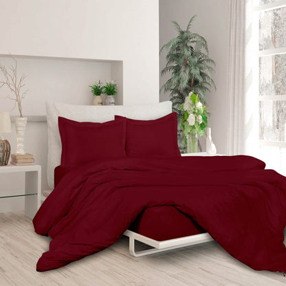 3-Piece Set: Royale Double Brushed Duvet Covers Set With Button Closure & Corner Ties DailySale