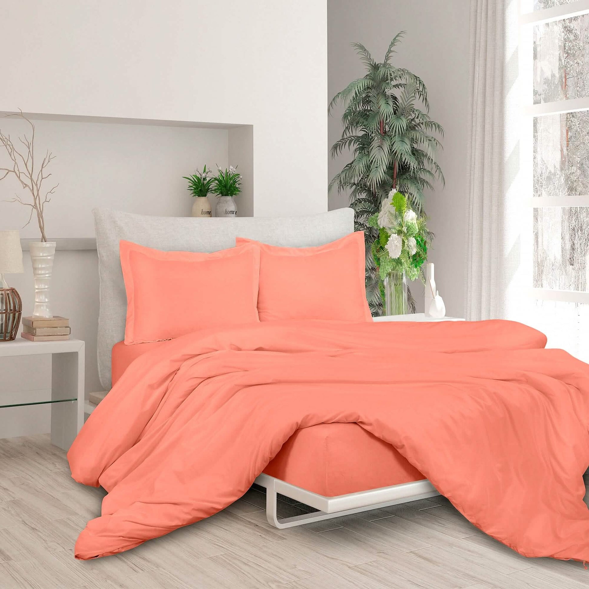 3-Piece Set: Royale Double Brushed Duvet Covers Set With Button Closure & Corner Ties DailySale