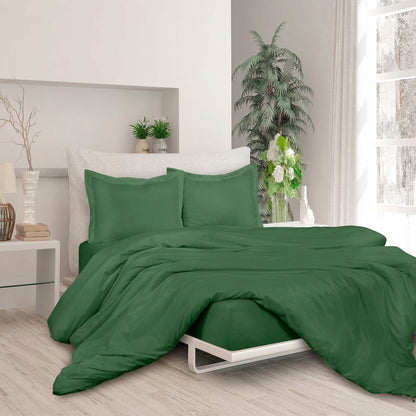3-Piece Set: Royale Double Brushed Duvet Covers Set With Button Closure & Corner Ties DailySale
