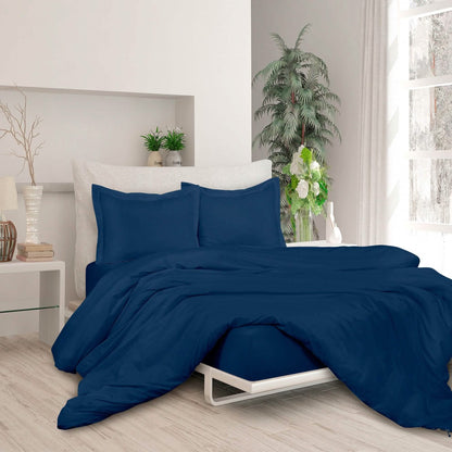 3-Piece Set: Royale Double Brushed Duvet Covers Set With Button Closure & Corner Ties DailySale