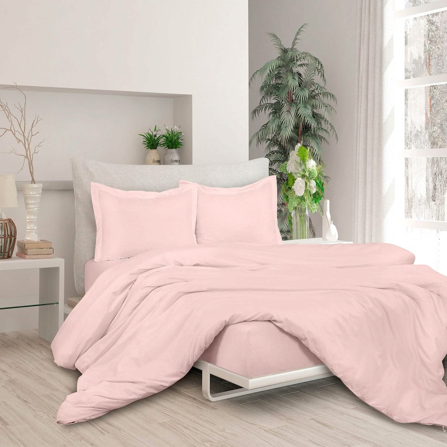 3-Piece Set: Royale Double Brushed Duvet Covers Set With Button Closure & Corner Ties DailySale