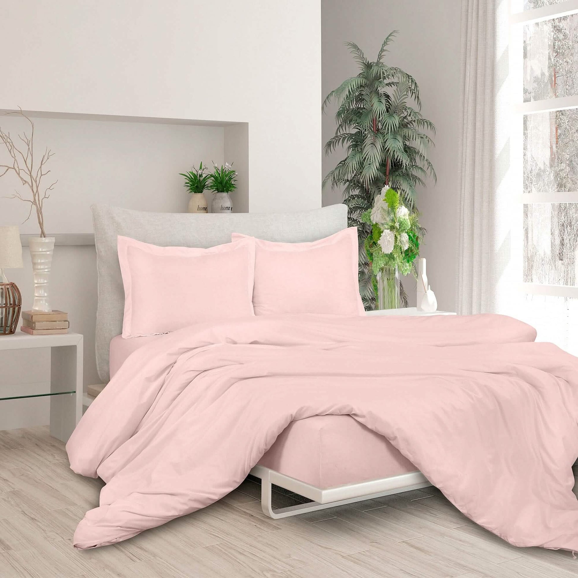 3-Piece Set: Royale Double Brushed Duvet Covers Set With Button Closure & Corner Ties DailySale