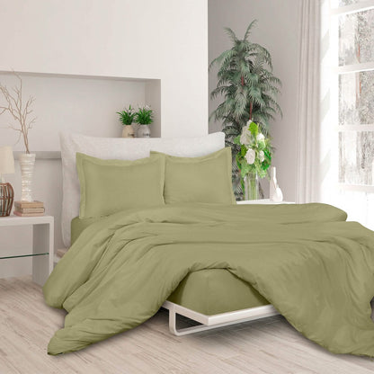 3-Piece Set: Royale Double Brushed Duvet Covers Set With Button Closure & Corner Ties DailySale