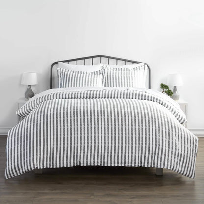 3-Piece Set: Rugged Stripes Patterned Duvet Cover DailySale