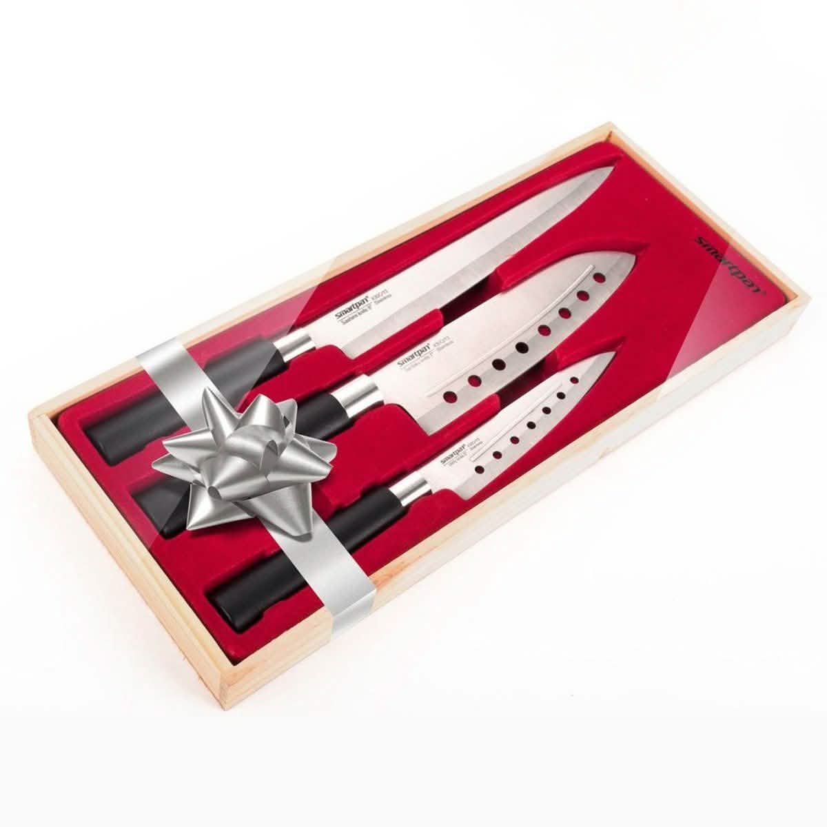 3-Piece Set: Smart Pan Stainless Steel Kitchen Knives DailySale