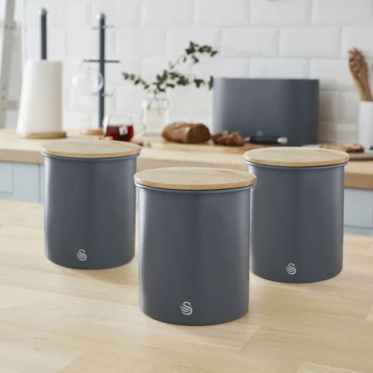 3-Piece Set: Swan Nordic Canisters DailySale