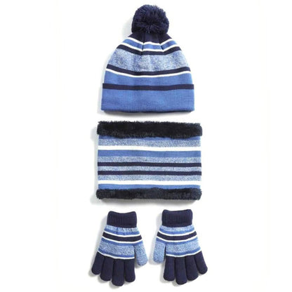3-Piece Set: Winter Kids Knitted Warm Beanie Hat and Glove for 4-7 Years Old DailySale