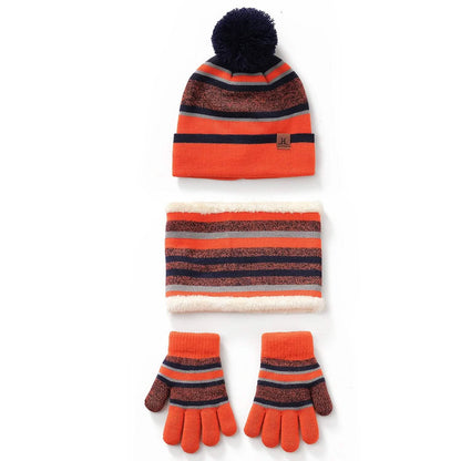 3-Piece Set: Winter Kids Knitted Warm Beanie Hat and Glove for 4-7 Years Old DailySale