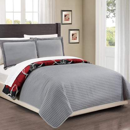 3-Piece Set: Woodside Twin, Queen or King Bedding Quilt Set DailySale