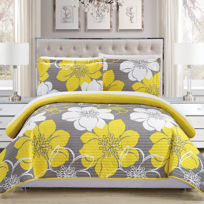 3-Piece Set: Woodside Twin, Queen or King Bedding Quilt Set DailySale