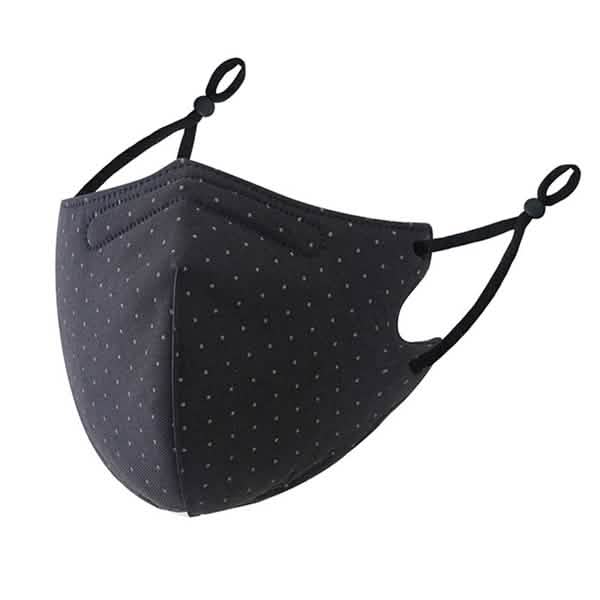 3-Piece: Solid Color Polka Dot Print Adjustable Face Mask DailySale