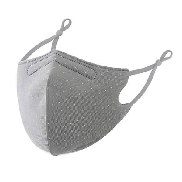 3-Piece: Solid Color Polka Dot Print Adjustable Face Mask DailySale