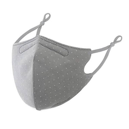 3-Piece: Solid Color Polka Dot Print Adjustable Face Mask DailySale