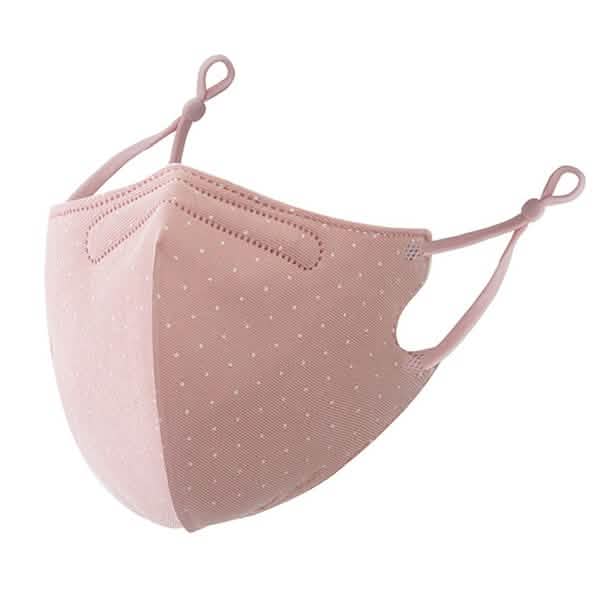 3-Piece: Solid Color Polka Dot Print Adjustable Face Mask DailySale