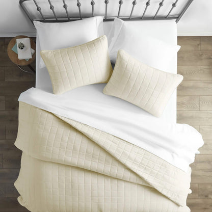 3-Piece: Square Quilted Coverlet Set DailySale