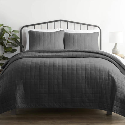3-Piece: Square Quilted Coverlet Set DailySale
