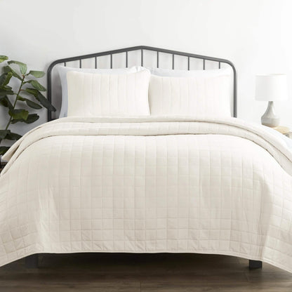 3-Piece: Square Quilted Coverlet Set DailySale