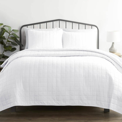 3-Piece: Square Quilted Coverlet Set DailySale