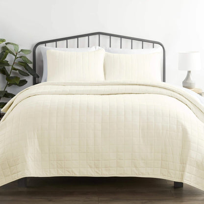 3-Piece: Square Quilted Coverlet Set DailySale