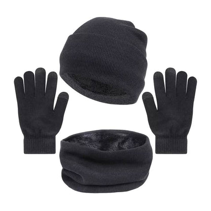 3-Piece: Winter Beanie Hat Scarf Gloves for Men DailySale