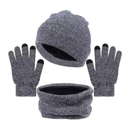 3-Piece: Winter Beanie Hat Scarf Gloves for Men DailySale