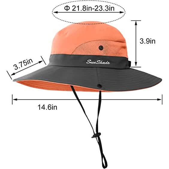 3-Piece: Women's Ponytail Wide Brim Sun Hat DailySale