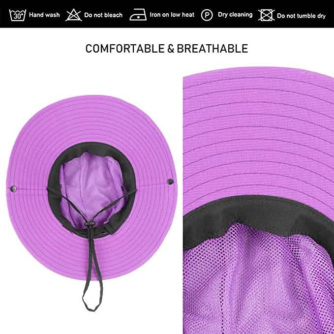 3-Piece: Women's Ponytail Wide Brim Sun Hat DailySale