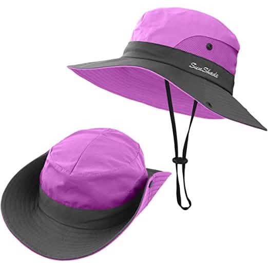 3-Piece: Women's Ponytail Wide Brim Sun Hat DailySale
