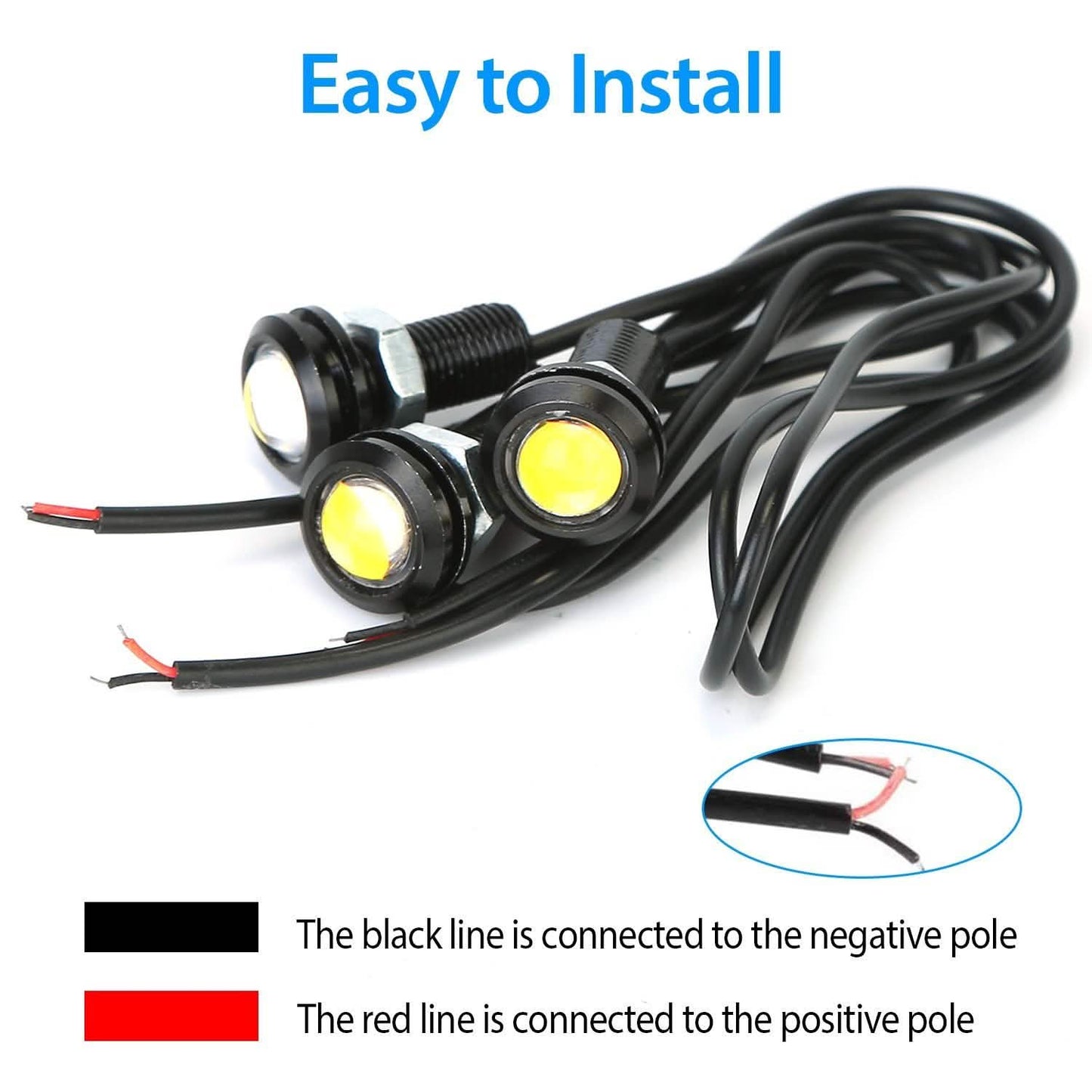 3-Pieces: Amber Eagle Eye LED Light DailySale