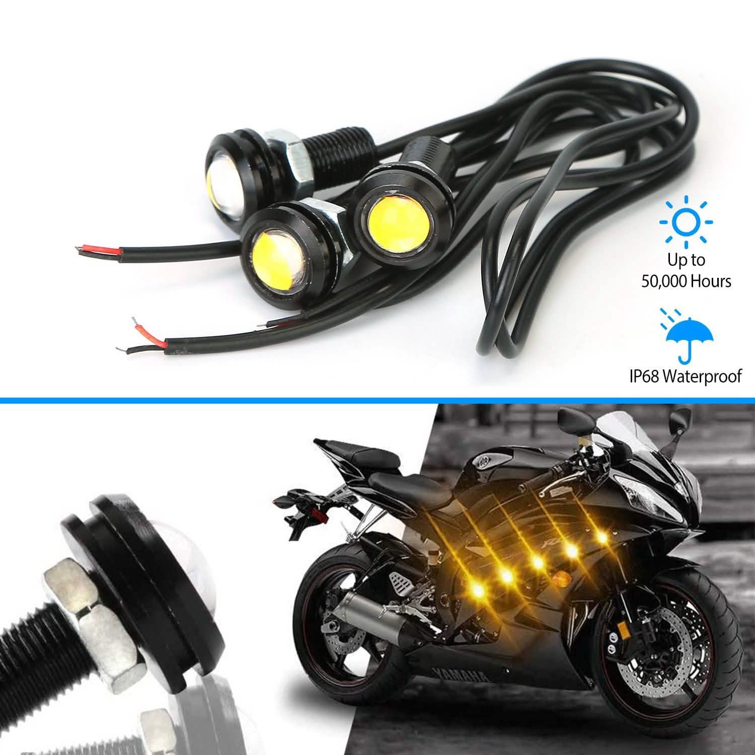 3-Pieces: Amber Eagle Eye LED Light DailySale