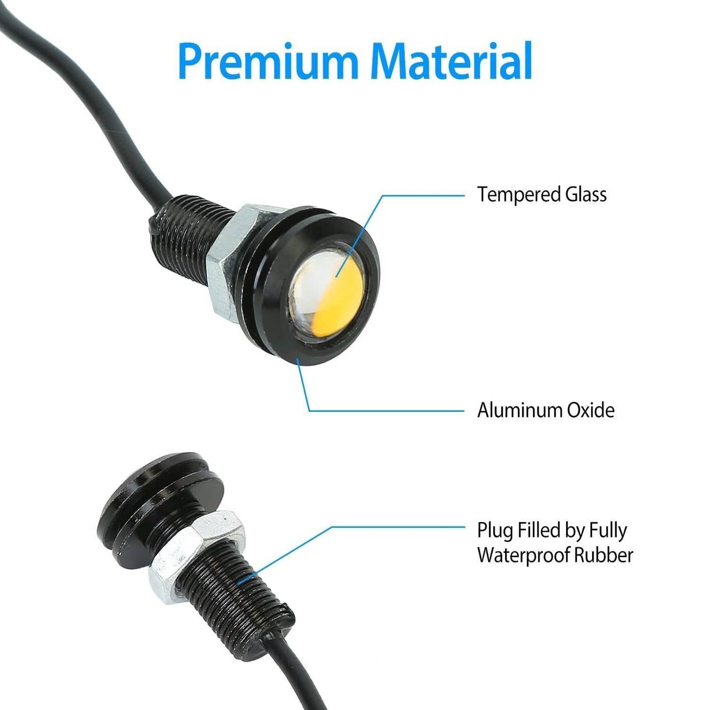3-Pieces: Amber Eagle Eye LED Light DailySale