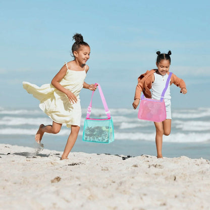 3-Pieces: Beach Mesh Bags Seashell Sand Tote Bag DailySale