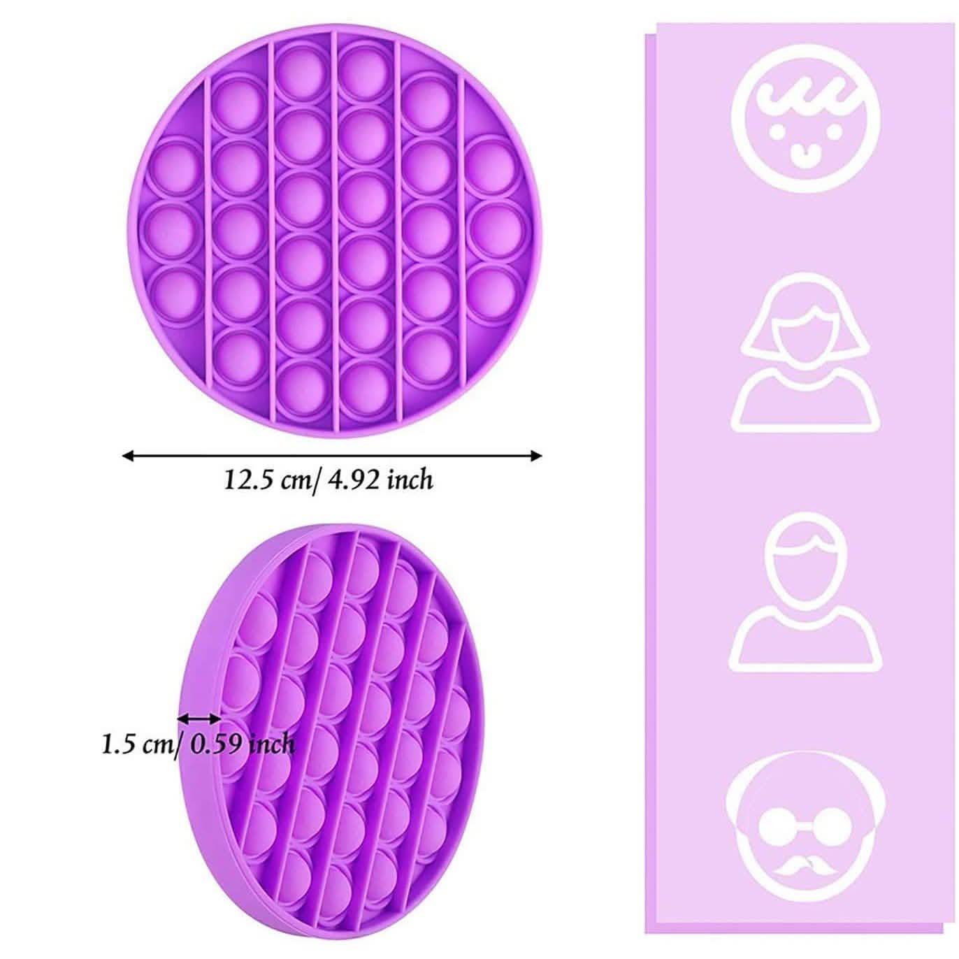 3-Pieces: Bubble Squeeze Sensory Fidget Toy DailySale
