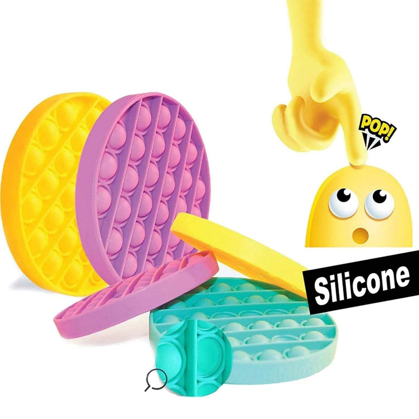 3-Pieces: Bubble Squeeze Sensory Fidget Toy DailySale