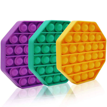 3-Pieces: Bubble Squeeze Sensory Fidget Toy DailySale