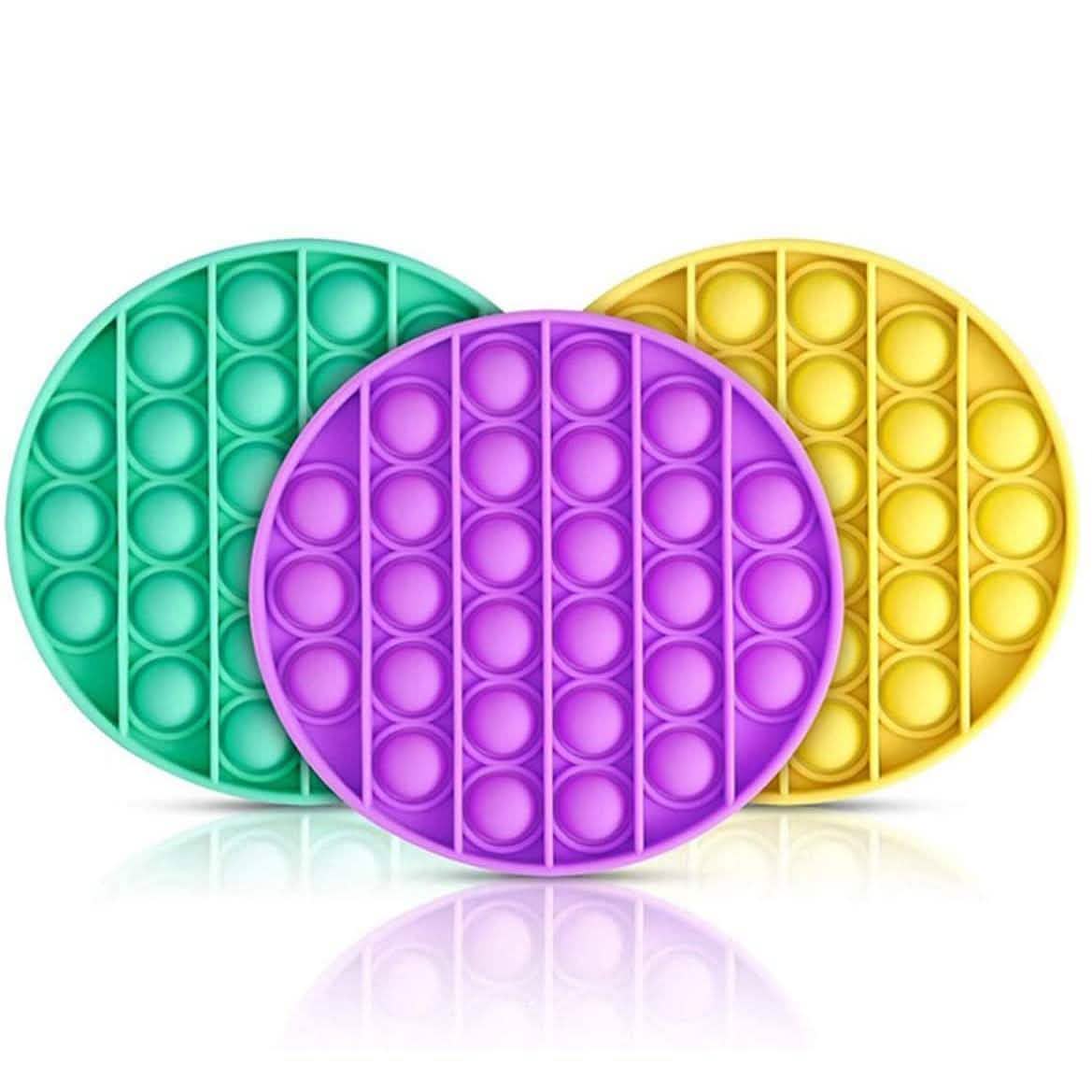 3-Pieces: Bubble Squeeze Sensory Fidget Toy DailySale