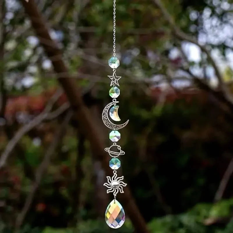 3-Pieces: Crystal Wind Chime Pendant Catcher Diamond Prisms DailySale