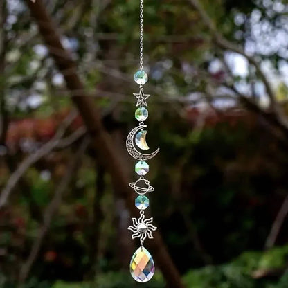 3-Pieces: Crystal Wind Chime Pendant Catcher Diamond Prisms DailySale
