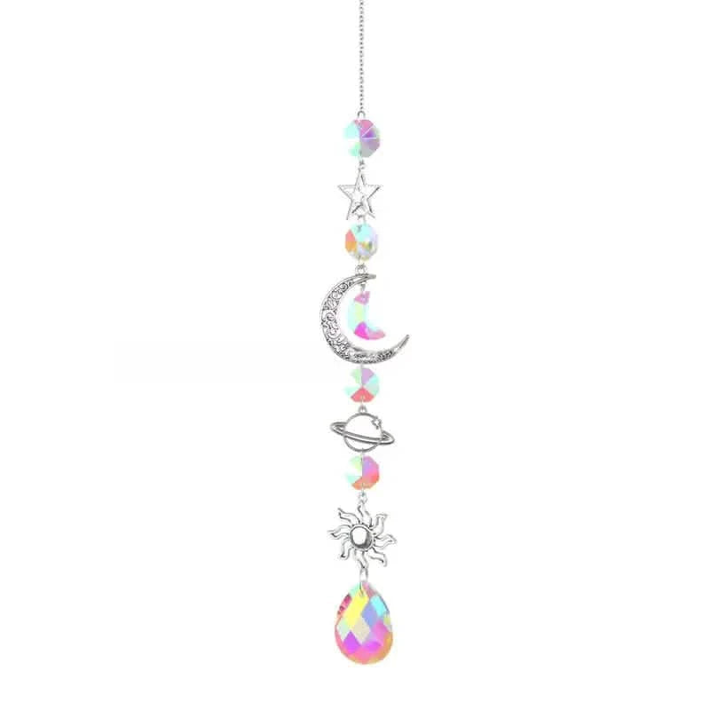 3-Pieces: Crystal Wind Chime Pendant Catcher Diamond Prisms DailySale